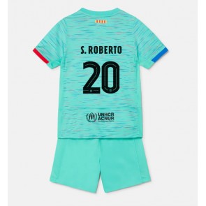 Barcelona Sergi Roberto #20 Koszulka Trzecich Dziecięca 2023-24 Krótki Rękaw (+ Krótkie spodenki)